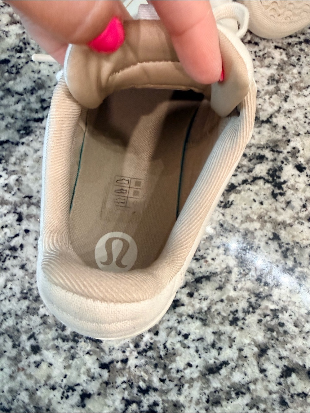 lululemon athletica Cream Canvas Low-Top Sneakers size 8 - Picture 10 of 14